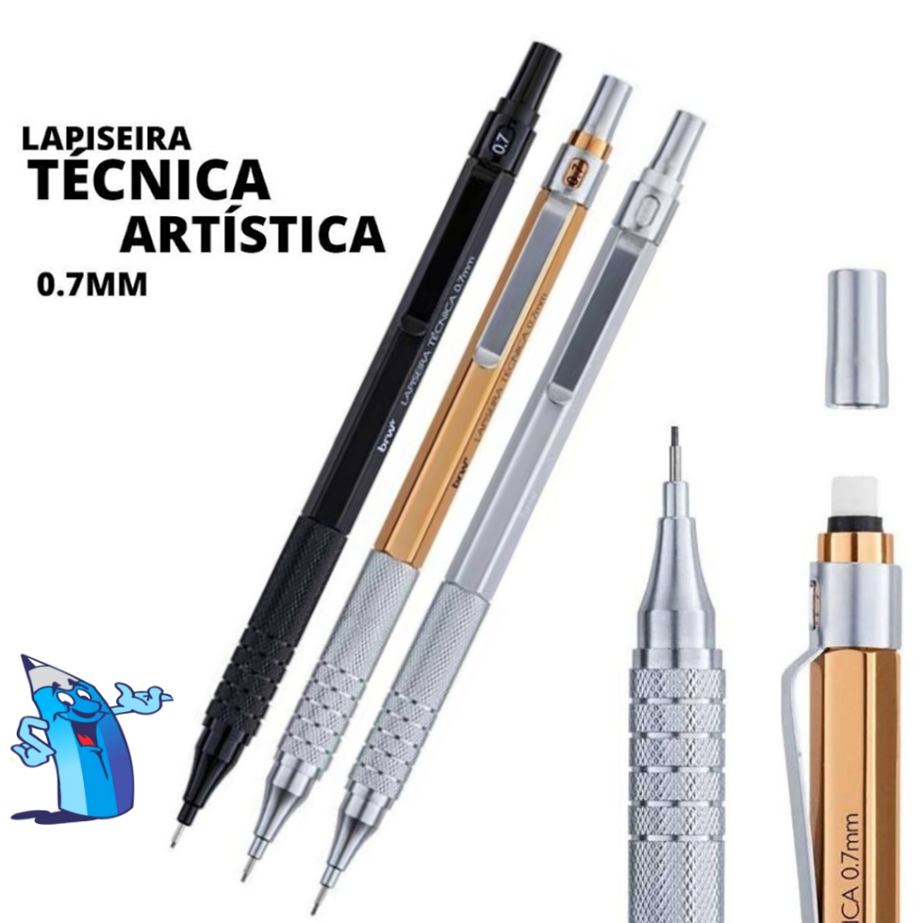 LAPISEIRA DE FERRO 0,7 MM TÉCNICA PROFISSIONAL ARTÍSTICA BRW