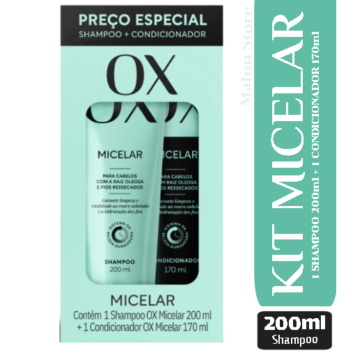 Kit Shampoo + Condicionador Ox Lisos Com 400Ml Cada – Brasil Eu Quero!