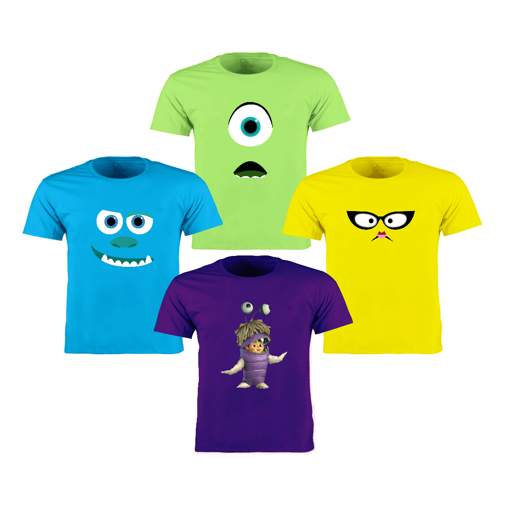 Camiseta personalizada personagens Monstros SA