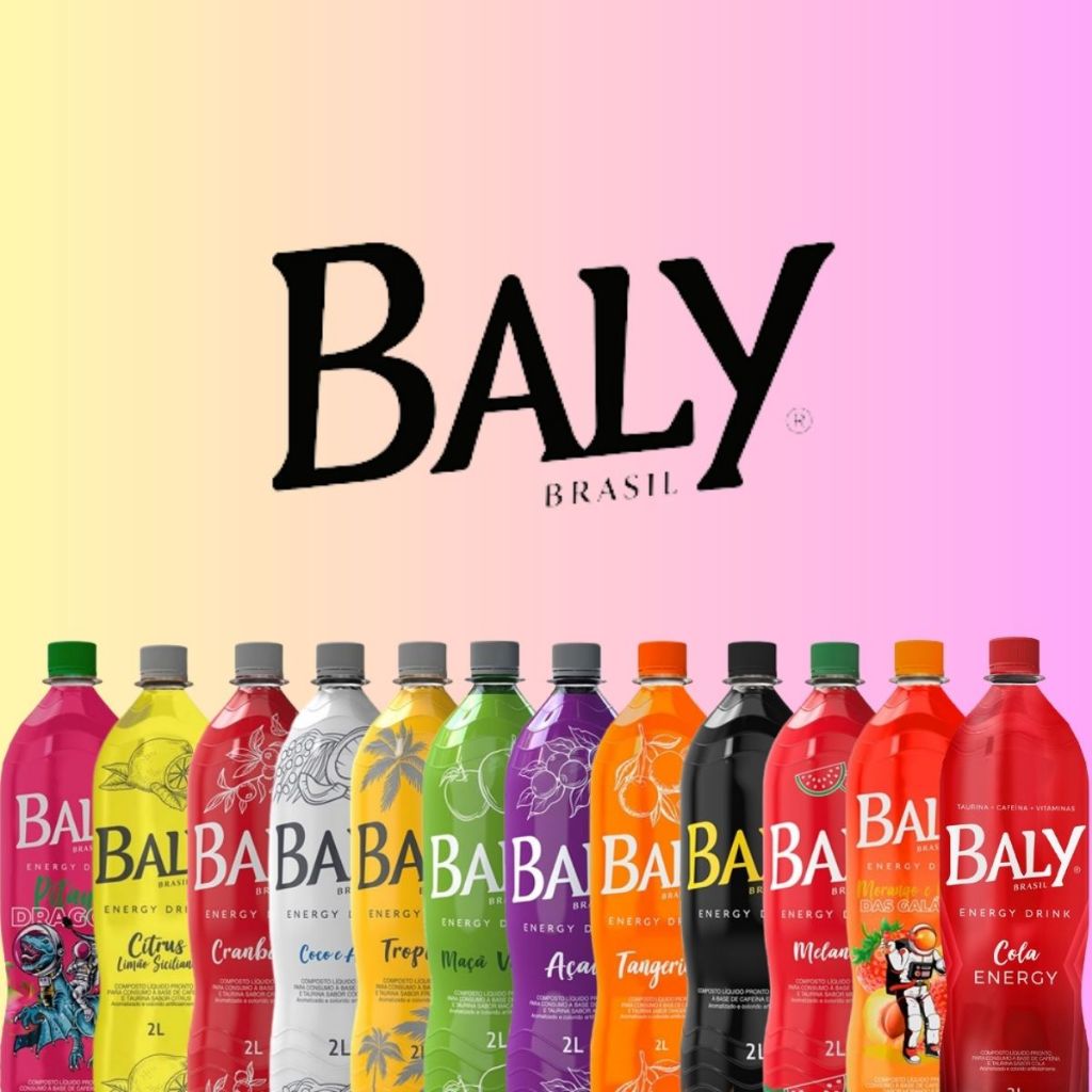 Energético Baly Energy Drink - Sabores Variados - 2L