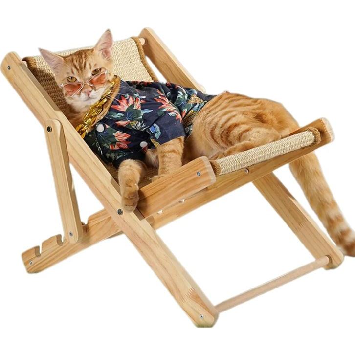 Rede Suspensa P/ Gatos Redinha Estilo Cadeira de Praia