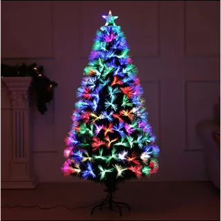 Árvore de natal LED fibra ótica Bivolt 45cm/60cm/90cm/120CM