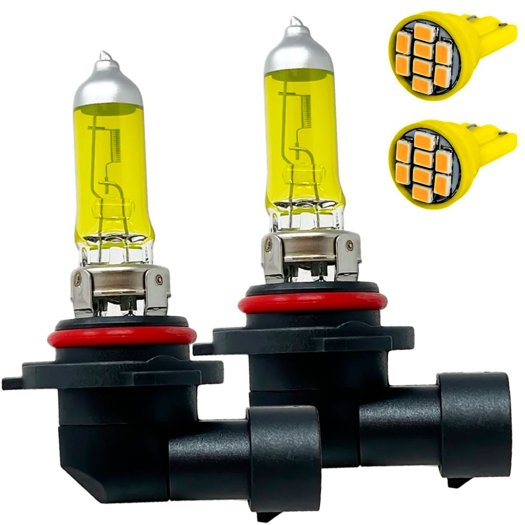 2 Lâmpada Hb4 Iluminação Amarela Ouro Gold Vision 3000k 55w Farol Carro 12v