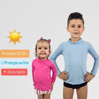 Biquini Infantil Malha Dry com Proteção Uv 50+ Sereia Tam 2 a 14