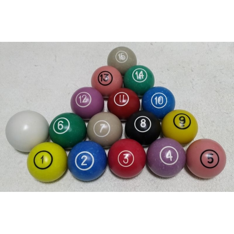 Kit Completo Jogo De Bola De Sinuca Snooker Bilhar 52mm C/16 Pcs Fachada E  Numeradas