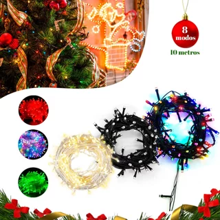 Pisca Pisca natal 10M branco frio quente colorido 100led