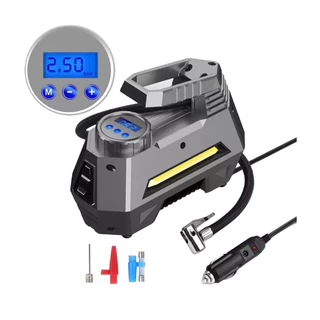 Mini Compressor Calibrador Pneu Portátil De Carro Digital