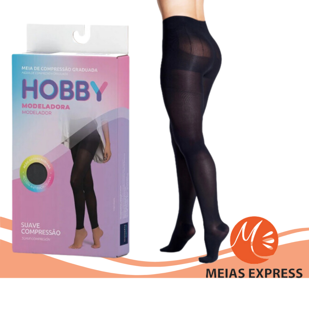 Meia-Calça Modeladora Sigvaris 15-20mmHg Preta G1 Fechada