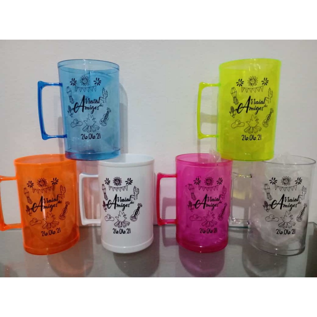 Kit Canecas de Acrílico Personalizadas 300 ml