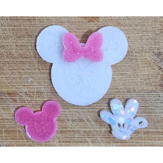 Chaveiro de Resina Epóxi Minnie e Mickey Personalizado com 2 Pingentes