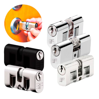Cilindro Para Fechadura Miolo De Portas Vários Modelos Com 2 Chaves Em Zamac Super Resistente em Oferta na Shopee