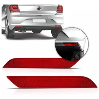 Par Refletor Parachoque Gol G7 G8 Traseiro