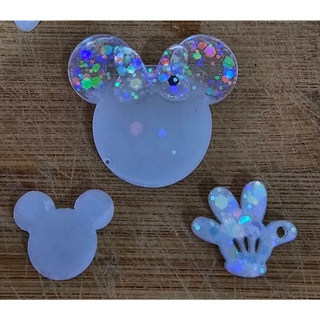 Chaveiro Minnie ou Mickey personalizado com 2 pingentes