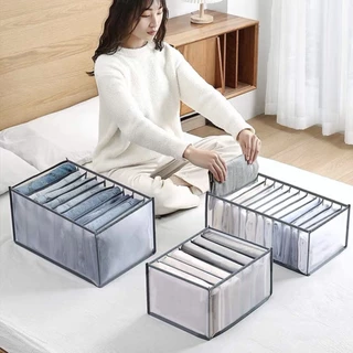 Organizador de gaveta de roupas íntimas com divisórias, jeans, meias, mangas curtas