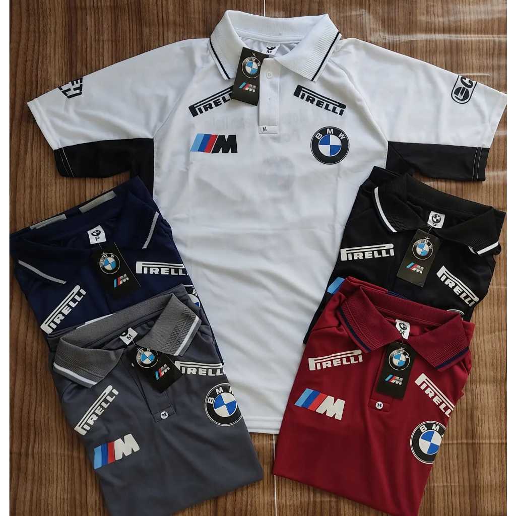 Camisa Polo BMW Masculino F1 Varias Cores Estampado