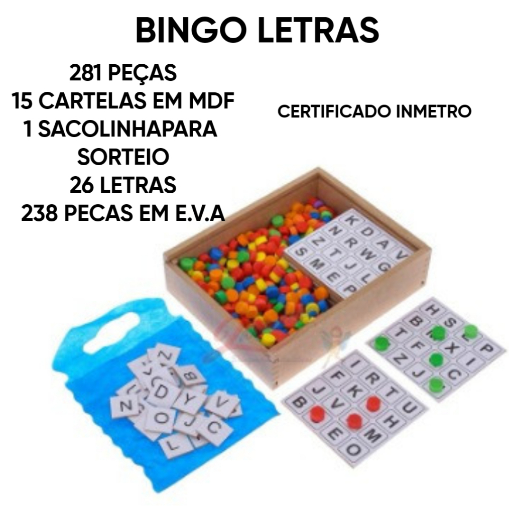Jogo P/ Alfabetização Pedagógico Bingo Silábico 32 Cartelas