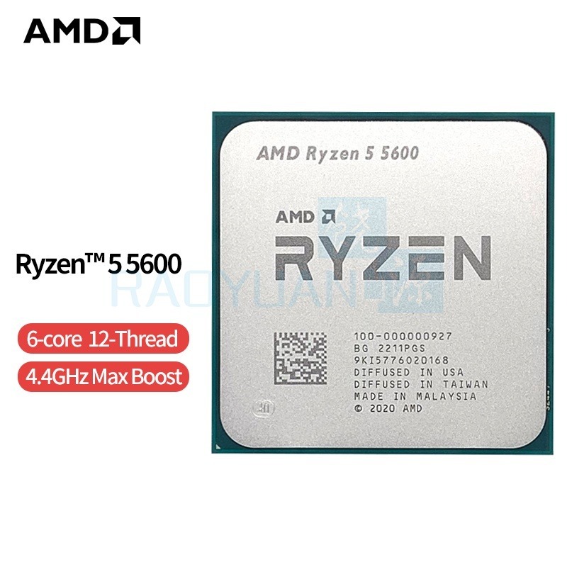 AMD Ryzen 5 4500 Open Box OEM Processor (6 Cores 12 Threads with Max Boost  Clock of up to 4.1GHz, Base Clock of 3.6GHz, AM4 Socket and 11MB Cache