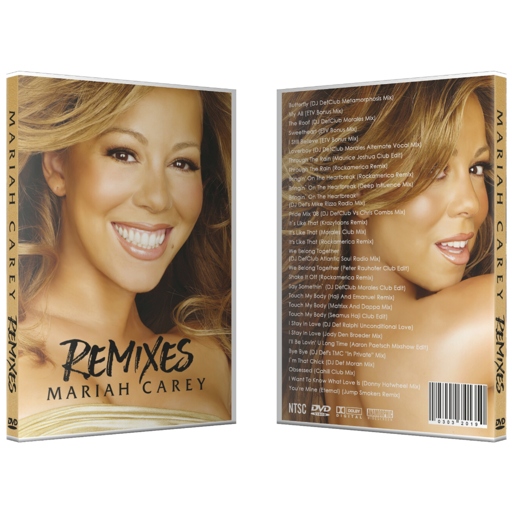 DVD MARIAH CAREY - REMIXES (fan made) | Shopee Brasil