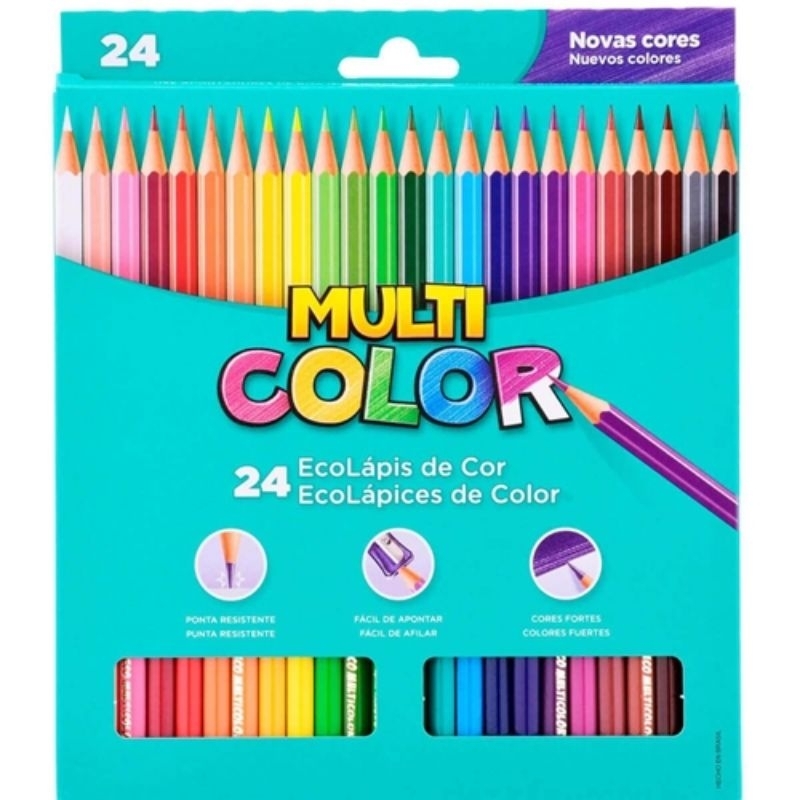 Kit Lápis De Cor Faber-castell Multicolor C/ 24 Cores