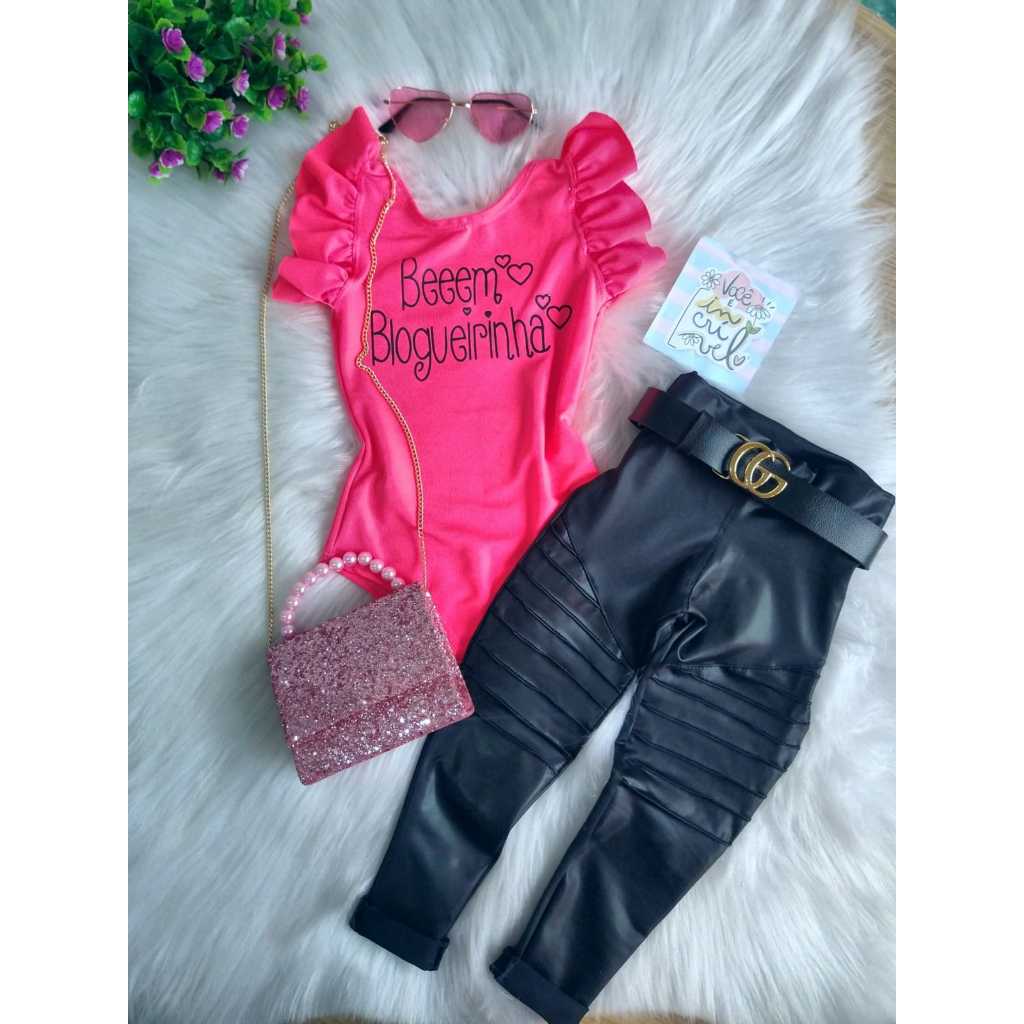 Conjunto Feminina Barbie Girl Kit Roupas De Luxo Juvenil Blogueirinha