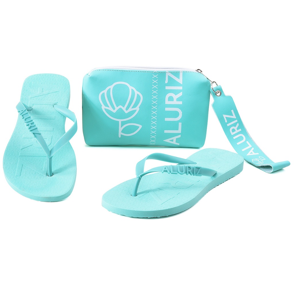 Kit Chinelo Rasteirinha + Bolsa Bag Aluriz