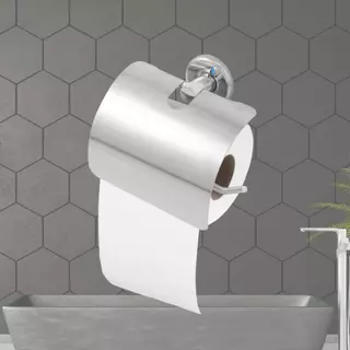Porta Papel Higiênico Papeleira Suporte Para Papel com Tampa Aço Inox 304