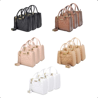Kit 15 Bolsa Feminina Revenda Transversal Média Dubai