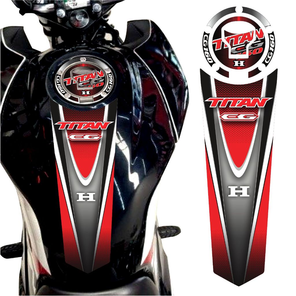 Adesivo Gravata Tanque e Bocal Combustivel Cg Titan 160