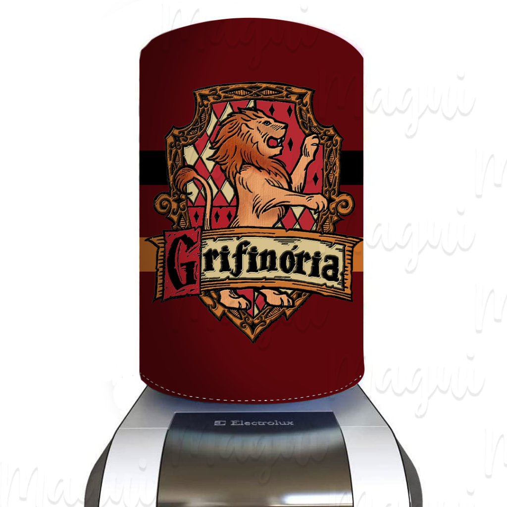 Capa Para Galão De Água 20L Harry Potter Casas - Com Estampa Moderna - Grifinória - Sonserina - Corvinal - Lufa Lufa