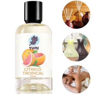 Essência Concentrada 100ml Cítrico Tropical Aromatizador Umidificador Elétrico Hidrossolúvel Forte em Oferta na Shopee