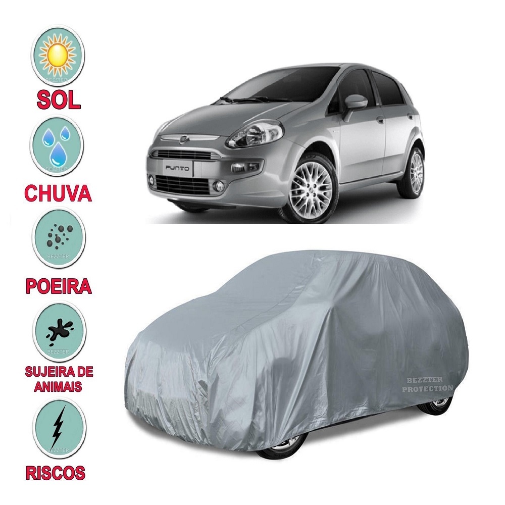 Capa cobrir carro Fiat Punto 100% Impermeável Proteção Total Bezzter