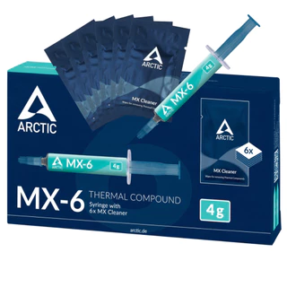 Pasta Térmica Arctic Mx-6 4g Ultimate Original + 6 Mx Cleaner Box PC PS4 Xbox Placa de Vídeo Notebook Distribuidor Oficial