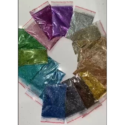 100g Glitter 008" 1/128 Poliéster Fino