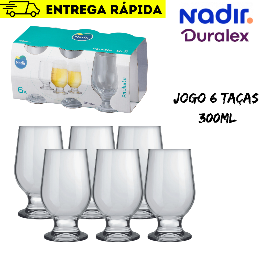 Jogo de Taças Nadir Paulista Sorvete com 4 Peças 400ml - Le biscuit