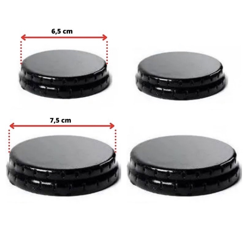 Kit com 4 Espalhadores Tampinhas Queimador do Fogão Esmaltec Veneza/Ágata/Caribe/Munique/Bali