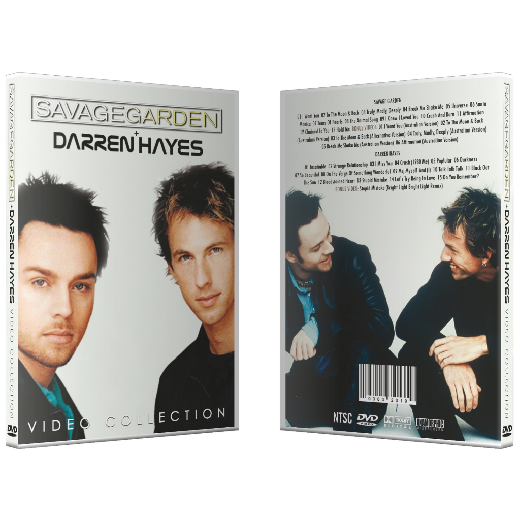 DVD SAVAGE GARDEN / DARREN HAYES - VIDEO COLLECTION (fan made ...