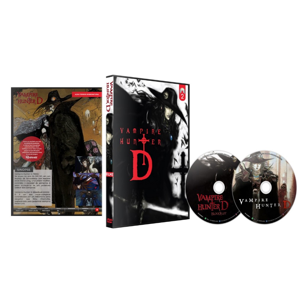 DVD Vampire Hunter D Collection 2 Filmes