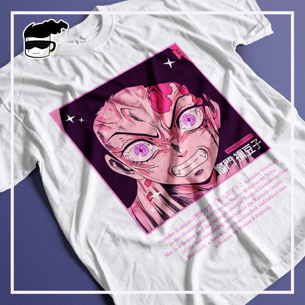 Camisa Demon Slayer Unissex Camiseta Anime Kimetso no Yaiaba Nezuko ...