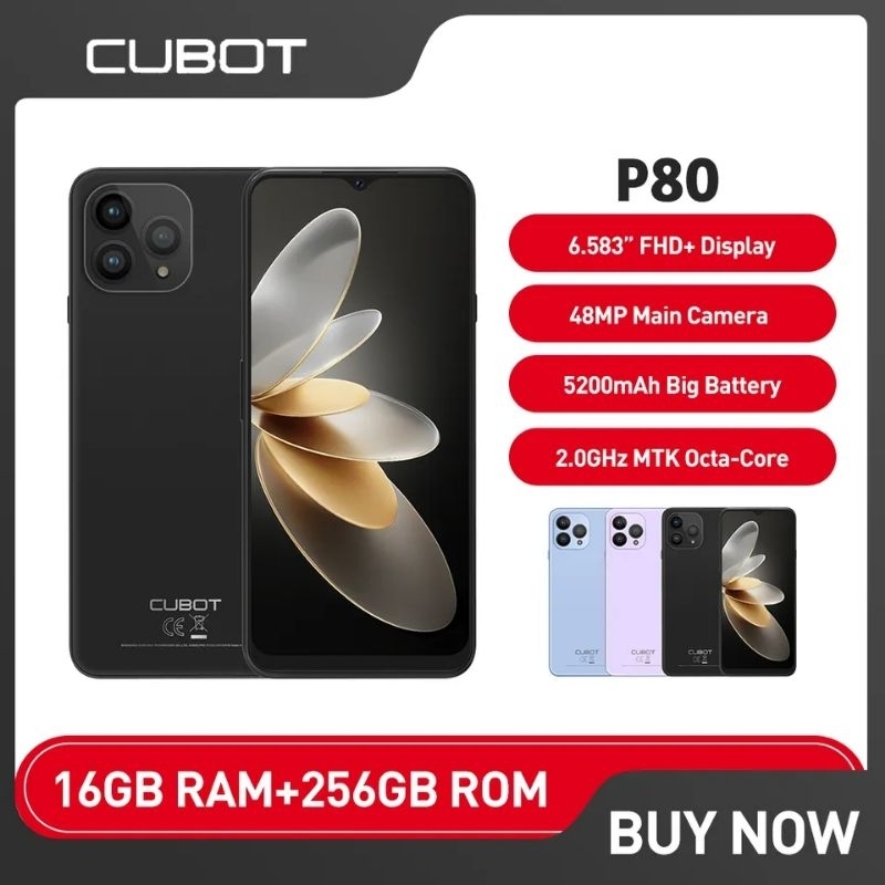 Cubot P80 Preço, 8GB+256GB Smartphone