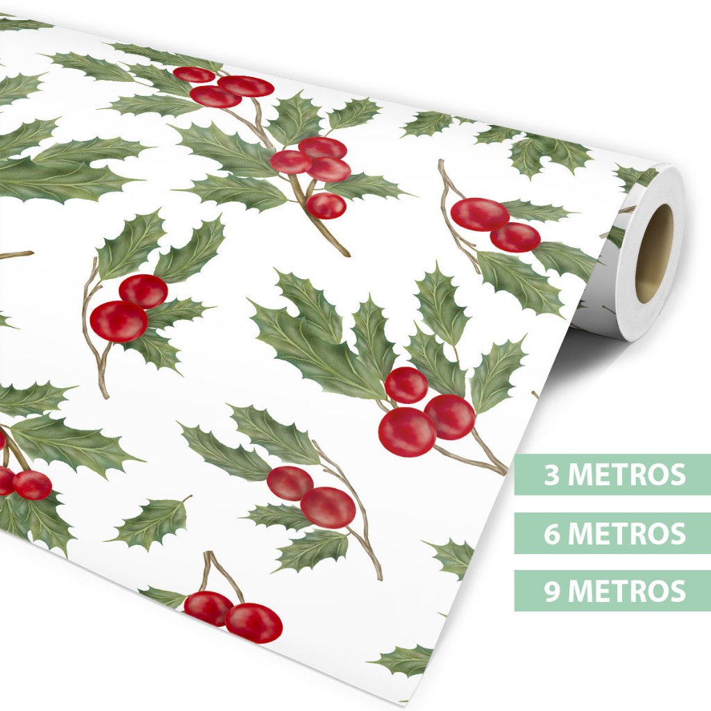 Papel De Parede Cereja De Natal Autocolante Envelopamento Natalino ...
