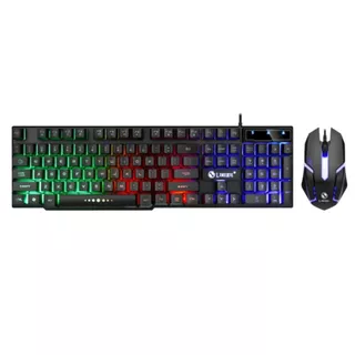 Kit Teclado e Mouse Gamer Rgb Semi Mecânico AOAS M-300