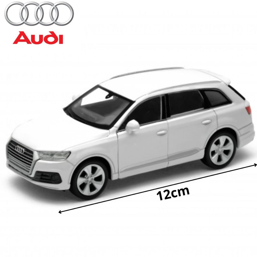 Miniatura Carrinho de Coleção Audi Q7 de Ferro a Fricção Escala 1/34 Welly