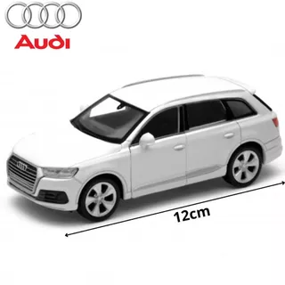 Miniatura Carrinho de Coleção Audi Q7 de Ferro a Fricção Escala 1/34 Welly