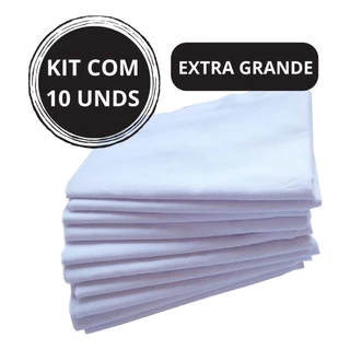 Pano De Chão Grande 45 x 65 cm Saco Duplo Kit Com 10 Unds Oferta