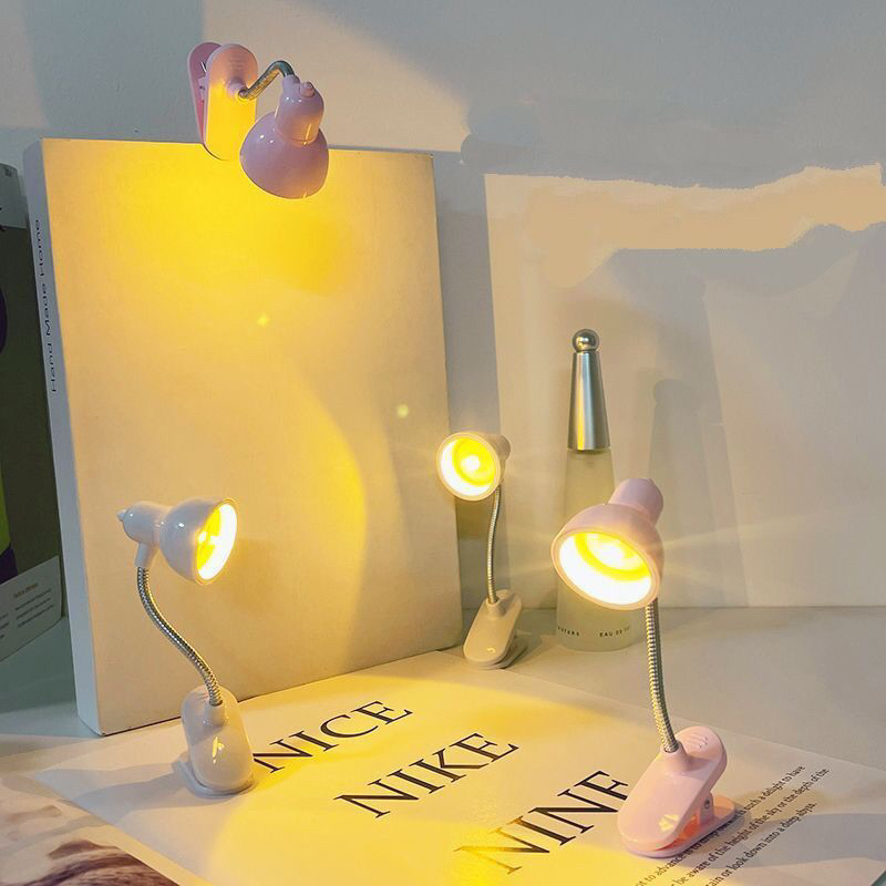 Mini Luminária LED Flexível Portátil Luz Mesa Leitura Livro