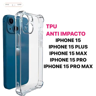Capa Capinha TPU Transparente Anti Impacto Para IPHONE 15/15PRO/15PLUS/15MAX/15PROMAX