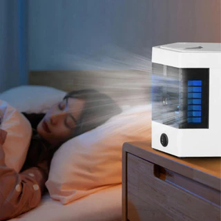 Mini condicionador de ar multifuncional baixo ruído, ventilador de ar condicionado, 5V, 12W