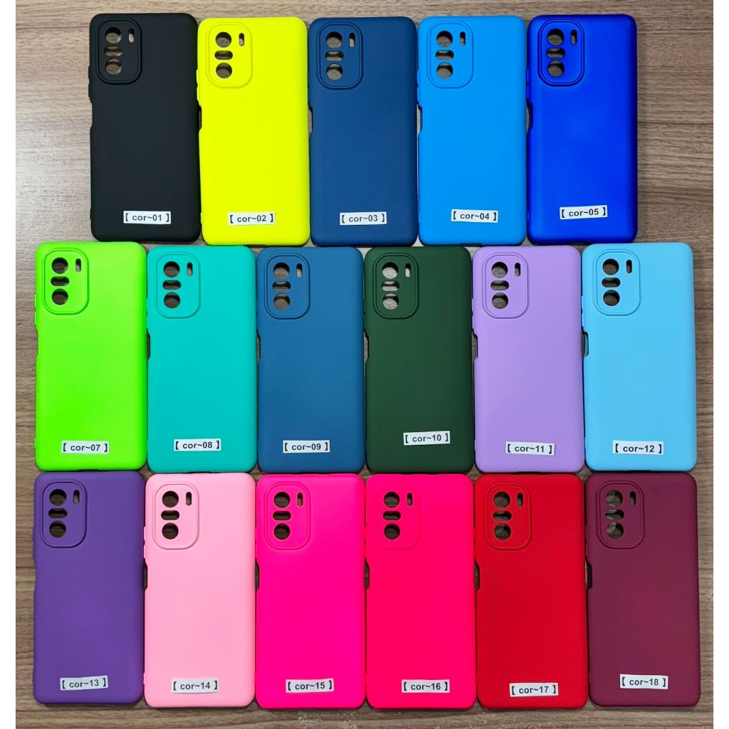 Capa Capinha Anti impacto Para Celular Xiaomi Poco F3 / Mi 11i / K40 Pro - Com Interior Aveludado de Silicone / 014XM - CP 014