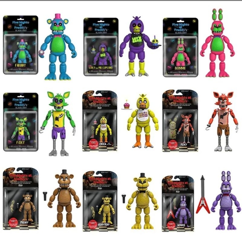 Boneco Five Nights At Freddy Withered Foxy Bonnie Springtrap
