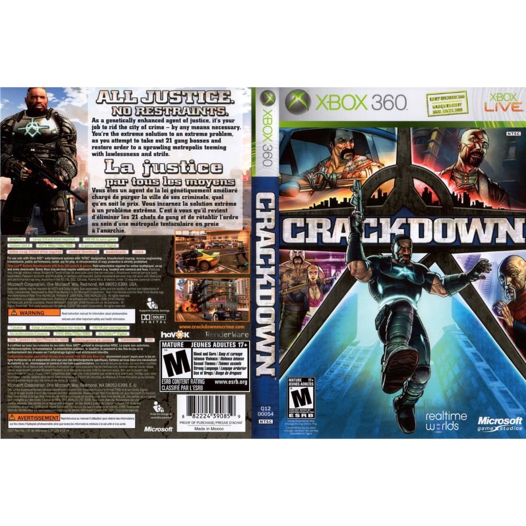 Crackdown P/ XBOX360 (LTU/LT/JTAG/RGH) | Shopee Brasil